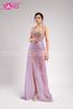  VDD0701 Váy Dạ Hội Tím Dài Đính Đá 