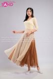  TMC1001 Sét Váy 720 Múa Cổ Trang - Màu Nâu Nhạt 