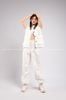  Outfit Phối Sẵn - (HQN0002 Quần Dài Trắng Nắp Túi Hộp Ngang Phối Dây phối Gile Trắng Xích) 