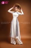  TAC0013 Áo Dài Thiết Kế Hoạ Tiết Caro 