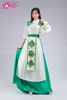  TAT0007 Áo Dài Thiết Kế Thổ Cẩm Thêu Nữ  - Màu Xanh 