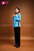  TBL0811 Áo Bà Ba Nữ - Lụa Xanh Truyền Thống 