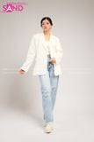  Outfit Nữ Phối Sẵn - (Quần Tây phối Blazer Trắng ) 