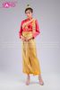  TNT0404 Trang Phục Hoá Trang Campuchia Nữ - Vàng Đỏ 