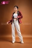  Outfit Nữ Phối Sẵn - (Quần Tây phối Vest Kim Sa Đỏ  ) 