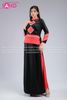  TAT0112 Áo Dài Thiết Kế Thêu Thổ Cẩm H'Mông - Màu Đỏ Đen 
