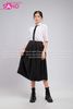  Outfit Phối Sẵn - ( HVX0109 Váy Học Sinh Thái - Đen phối HAS0005 Áo Sơ Mi Trắng Ngắn Tay Giấu Nút) 