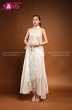  TYD0004 Set Yếm Voan Thiết Kế Trắng Hoạ Tiết Hoa Nhí 
