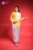  TBT0302 Áo Bà Ba Vàng Đậm Loang - Nữ 