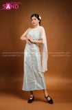  TNT0805 Trang Phục Khơ-Me (Thái Lan)  Nữ Xanh Dương Nhạt 