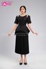  VBM0101 Váy Đen Dáng Dài Khoét Vai 