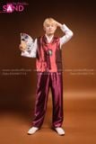  TNH0401 Trang Phục Hanbok Nam Đỏ 