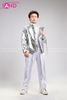 Outfit Phối Sẵn - (HQJ0001 Quần Jogger Thun Suông Tua Rua Trắng phối HAK0209 Áo Khoác Bomber Bạc Không Nón Nam) 
