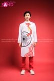  TAD0010 Áo Dài Nam Hoa Tiết Việt Nam 