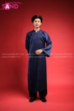  TCN1402 Áo Tấc Ngũ Thân Nam Xanh Đen 