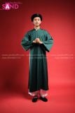  TCN0908 Áo Tấc Ngũ Thân Nam Xanh Rêu 