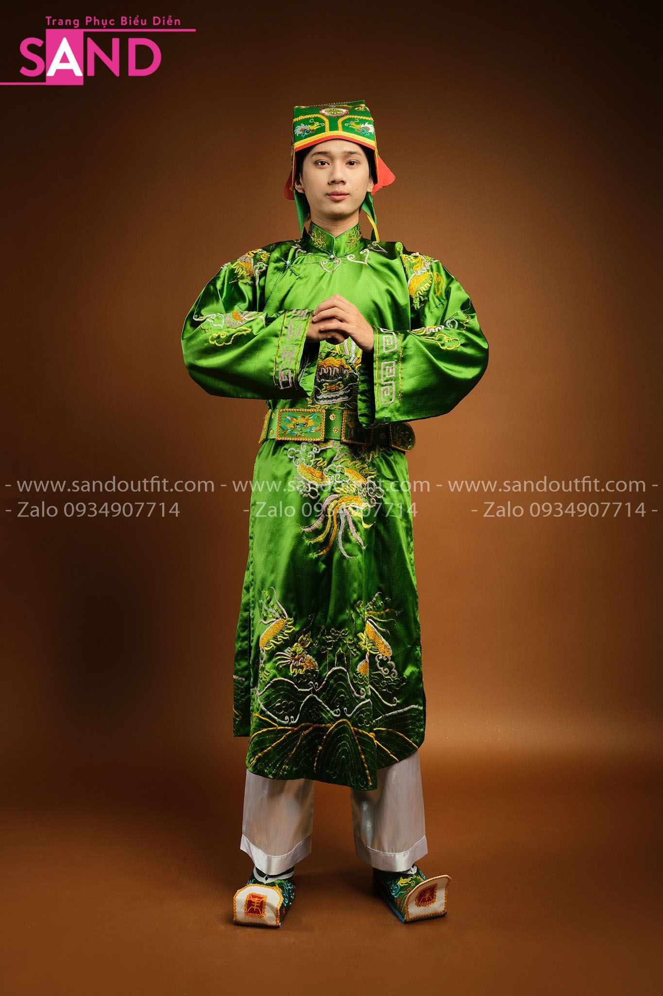  THX0901 Set Hoá Trang Táo Quân - Xanh Lá 