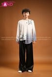  TBL0003 Bà Ba Loang Trắng Hoạ Tiết Tre Nam 