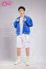  Outfit Phối Sẵn - (HST0001 Quần Short Trắng Form Rộng Nam phối HAK0805 Áo Khoác Bomber Xanh Dương) 