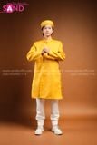  TAD0302 Áo Dài Trơn Nam Cách Tân - Màu Vàng Đậm 