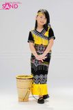  KTN0301 Trang Phục Tây Nguyên Trẻ Em Nữ - Màu Vàng 