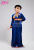  KTA0802 Trang Phục Dân Tộc Trẻ Em - Tày Xanh Nhung Nữ 