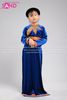  KTA0802 Trang Phục Dân Tộc Trẻ Em - Tày Xanh Nhung Nữ 
