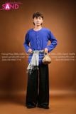  TBK0801 Áo Bà Ba Nam Vải Lụa - Màu Xanh Dương 
