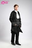  TAV0004 Vest Dracula Halloween Đen Gothic 