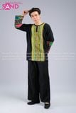  Trang Phục Dân Tộc H'Mông Thổ Cẩm Xanh Lá - Nam 