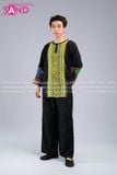  Trang Phục Dân Tộc H'Mông Thổ Cẩm Xanh Lá - Nam 