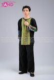  Trang Phục Dân Tộc H'Mông Thổ Cẩm Xanh Lá - Nam 