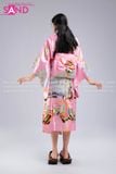  Áo Kimono Hoạ Tiết - Hồng Nhạt 
