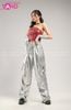Outfit Phối Sẵn - (HQJ0202 Quần Bạc Jogger Túi Hộp Form Mềm phối Áo Quây Đỏ)