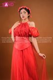  TYT0401 Set Yếm Thêu Đỏ 