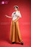  Yếm Trắng Đồng Tiền Tay Rơi Trắng TYT0001 Quần váy Vàng Đậm TQV0301 Vấn Vàng Trắng DMV0001 