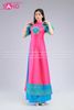  TAT0504 Áo Dài Thiết Kế Thổ Cẩm Tay Bồng Thêu Nữ   - Màu Hồng 