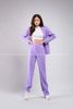  Outfit Phối Sẵn - (Set Vest Quần Ống Suông Tím Nữ) 