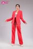  Outfit Phối Sẵn - (HAV0403 Áo Khoác Vest Nữ Đủ Màu- Đỏ New - HQD0401 Quần Tây Suông Nữ Đủ Màu - Đỏ New) 