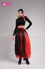  Outfit Phối Sẵn - (Quần Váy Múa Cổ Trang Phối Áo croptop tay dài ôm body đen ) 