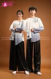  TBL0003 Bà Ba Loang Trắng Hoạ Tiết Tre Nam 