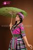  NHM0003 Dân Tộc H'Mông Nữ - Trắng Tím (kèm mấn) 