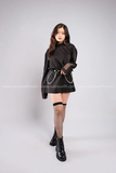  Outfit Phối Sẵn - (Áo Dài Tay Lưới phối Nịt Nhiều Khoen) 