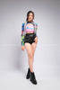  Outfit Phối Sẵn - (Quần Cạp Cao Phối Cutout Loang) 
