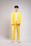  Outfit Phối Sẵn - (HQD0303 Quần Tây Suông Nam Đủ Màu - Vàng Tươi HAV0303 Áo Khoác Vest Nam Đủ Màu - Vàng Tươi) 
