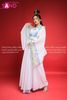  TNQ0004 Váy Cổ Trang Hoá Trang Hằng Nga Trắng Xanh 