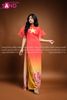  TAC0404 Áo Dài Đỏ Nữ Sao Vàng Tay Cánh Tiên 