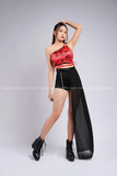  Outfit Phối Sẵn - (Tà Váy phối Áo Quây Dây 1 Bên Hong) 