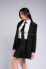  Outfit Phối Sẵn - (Váy Đen phối Sơ Mi Trắng Vest Đen) 