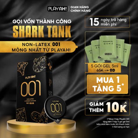 Bao Cao Su PlayAh! Non-Latex Siêu Mỏng 0.01 - Hộp 3 Cái